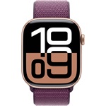 Apple Watch S10 Cellular (46mm) rozéarany alumínium tok, szilva sportszíj okosóra
