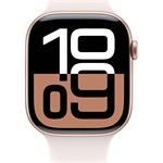 Apple Watch S10 GPS (42mm) rozéarany alumínium tok, lágy rózsaszín sportszíj (S/M) okosóra