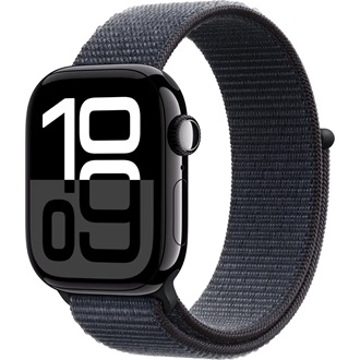 Apple Watch S10 cellular 42mm aluminium ház okosóra fekete (Jet Black) + INK SP LOOP
