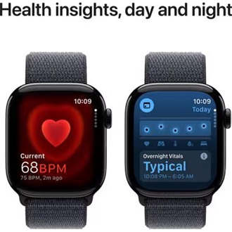 Apple Watch S10 cellular 42mm aluminium ház okosóra fekete (Jet Black) + INK SP LOOP