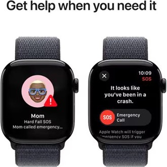 Apple Watch S10 cellular 42mm aluminium ház okosóra fekete (Jet Black) + INK SP LOOP