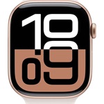 Apple Watch S10 cellular 46mm ház okosóra rózsaszín-arany (Rose Gold) + LIGHT BLUSH SP BAND M/L