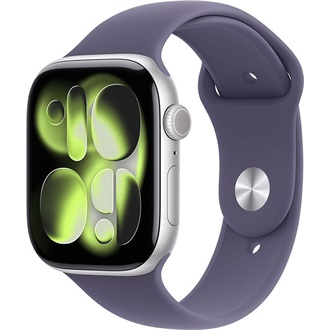 Apple Watch S11 (42mm) Silver Aluminium okosóra ezüst + Purple Fog Sport Band - M/L