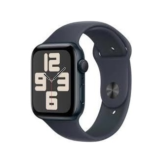 Apple Watch SE2 GPS 44mm aluminium ház okosóra fekete (Midnight) + Aluminium Sport Band S/M