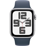 Apple Watch SE2 v2 GPS (44mm) ezüst alumínium tok , kék sport szíj (S/M) okosóra