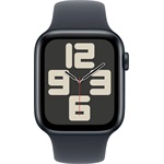 Apple Watch SE2 v3 GPS (40mm) éjfekete alumínium tok, éjfekete sportszíj (S/M) okosóra