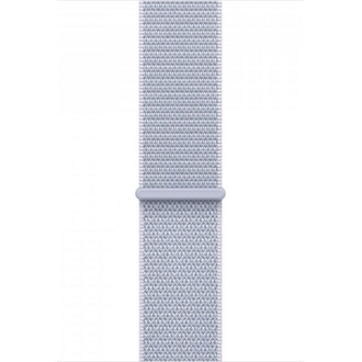 Apple Watch SE2 v3 GPS (44mm) ezüst alumínium tok, fakókék sportszíj okosóra