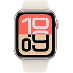 Apple Watch SE3 (40mm) Starlight Aluminium cellular okosóra ezüst + Starlight Sport Band - S/M
