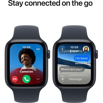 Apple Watch SE3 (40mm) Starlight Aluminium okosóra ezüst + Sand Sport Band - S/M