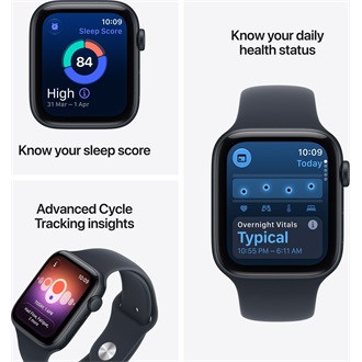 Apple Watch SE3 (40mm) Starlight Aluminium okosóra ezüst + Sand Sport Band - S/M