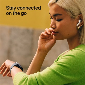 Apple Watch SE3 (44mm) Midnight Aluminium cellular okosóra fekete + Midnight Sport Band - M/L