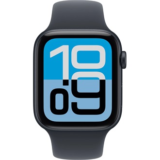 Apple Watch SE3 (44mm) Midnight Aluminium cellular okosóra fekete + Midnight Sport Band - M/L