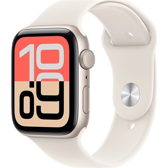 Apple Watch SE3 GPS-es (40mm) csillagfény alumínium tok, csillagfény S/M sportszíjas okosóra