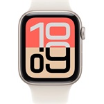 Apple Watch SE3 GPS-es (44mm) csillagfény alumínium tok, csillagfény S/M sportszíjas okosóra