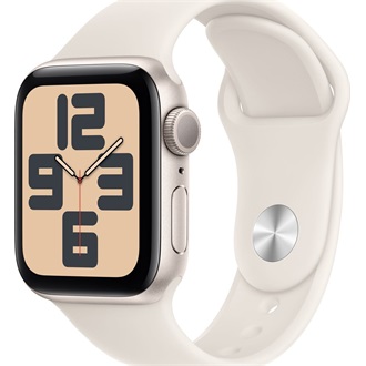 Apple Watch SE GPS 40mm aluminium ház okosóra arany (Starlight) + STARLSP BAND S/M