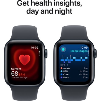 Apple Watch SE GPS 40mm aluminium ház okosóra fekete (Midnight) + MN SP BAND M/L