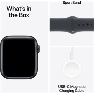 Apple Watch SE GPS 40mm aluminium ház okosóra fekete (Midnight) + MN SP BAND M/L