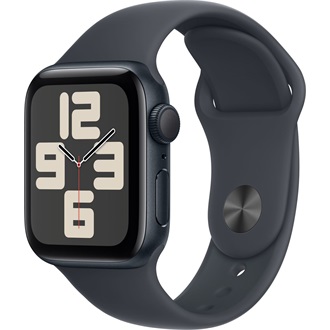 Apple Watch SE GPS 40mm aluminium ház okosóra fekete (Midnight) + MN SP BAND S/M
