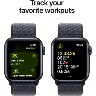 Apple Watch SE GPS 40mm aluminium ház okosóra fekete (Midnight) + WITH INK SP LOOP