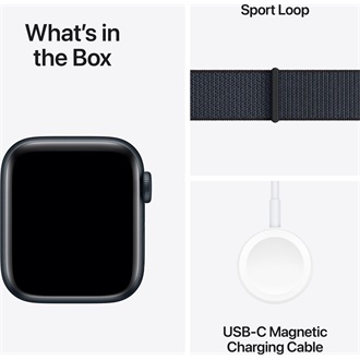 Apple Watch SE GPS 40mm aluminium ház okosóra fekete (Midnight) + WITH INK SP LOOP