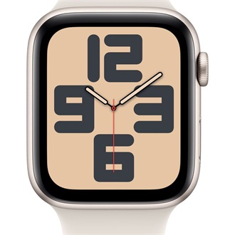 Apple Watch SE GPS 44mm aluminium ház okosóra arany (Starlight) + STARLSP BAND M/L