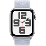 Apple Watch SE GPS 44mm aluminium ház okosóra ezüst + BLUE CLOUD SPORT LOOP