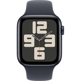 Apple Watch SE GPS 44mm aluminium ház okosóra fekete (Midnight) + MN SP BAND S/M