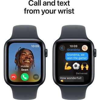 Apple Watch SE GPS 44mm aluminium ház okosóra fekete (Midnight) + MN SP BAND S/M