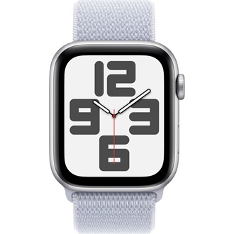 Apple Watch SE cellular 44mm ház okosóra ezüst + BLUE CLOUD SPORT LOOP