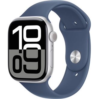 Apple Watch SE cellular 44mm ház okosóra ezüst + DENIM SP BAND M/L
