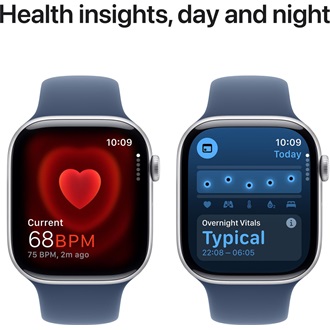 Apple Watch SE cellular 44mm ház okosóra ezüst + DENIM SP BAND M/L
