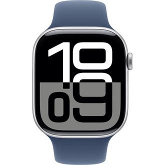 Apple Watch SE cellular 44mm ház okosóra ezüst + DENIM SP BAND S/M