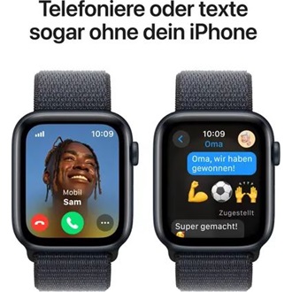 Apple Watch SE cellular 44mm ház okosóra fekete (Midnight) + INK SPORT LOOP