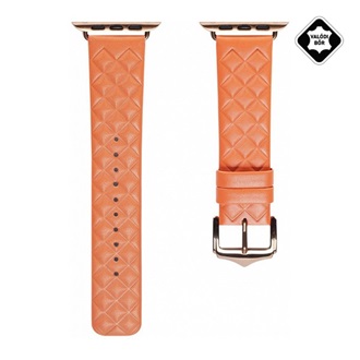Apple Watch Series 10 42mm DUX DUCIS pótszíj egyedi méret, 3D rombusz, NARANCSSÁRGA