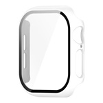 Apple Watch Series 10 42mm GIGAPACK Műanyag keret BUMPER, ütésállóság + kijelzővédő üveg, FEHÉR