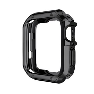 Apple Watch Series 10 42mm GIGAPACK Szilikon keret BUMPER, ütésállóság, FEKETE