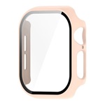 Apple Watch Series 10 42mm Gigapack Műanyag keret BUMPER, ütésállóság + kijelzővédő üveg, RÓZSASZÍN