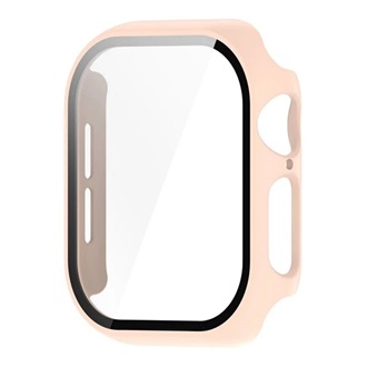 Apple Watch Series 10 42mm Gigapack Műanyag keret BUMPER, ütésállóság + kijelzővédő üveg, RÓZSASZÍN