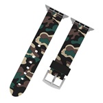 Apple Watch Series 10 42mm Gigapack Pótszíj egyedi méret, terep minta, SÖTÉTZÖLD