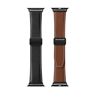 Apple Watch Series 10 46mm DUX DUCIS YA pótszíj egyedi méret, mágneses, FEKETE