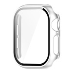 Apple Watch Series 10 46mm GIGAPACK Műanyag keret BUMPER, ütésállóság + kijelzővédő üveg, EZÜST