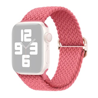 Apple Watch Series 10 46mm GIGAPACK Pótszíj egyedi méret, szőtt minta, RÓZSASZÍN
