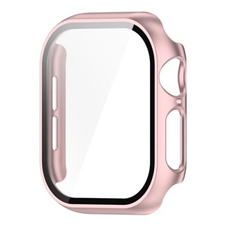 Apple Watch Series 10 46mm Gigapack Műanyag keret BUMPER, ütésállóság + kijelzővédő üveg, ROZÉARANY