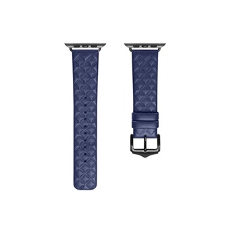 Apple Watch Series 10 46mm HOCO WA18 pótszíj egyedi méret, 3D rombusz, SÖTÉTKÉK