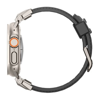 Apple Watch Series 10 46mm SPIGEN DURAPRO ARMOR pótszíj egyedi méret, fém csat, FEKETE
