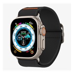 Apple Watch Series 10 46mm SPIGEN LITE FIT ULTRA pótszíj egyedi méret, textil, FEKETE