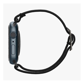Apple Watch Series 10 46mm SPIGEN LITE FIT pótszíj egyedi méret, textil, FEKETE