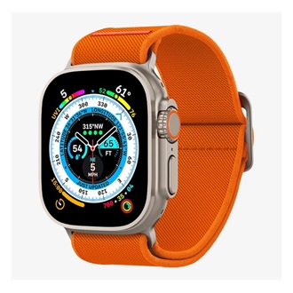 Apple Watch Series 10 46mm SPIGEN LITE FIT pótszíj egyedi méret, textil, NARANCSSÁRGA