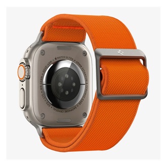 Apple Watch Series 10 46mm SPIGEN LITE FIT pótszíj egyedi méret, textil, NARANCSSÁRGA