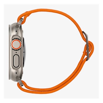Apple Watch Series 10 46mm SPIGEN LITE FIT pótszíj egyedi méret, textil, NARANCSSÁRGA